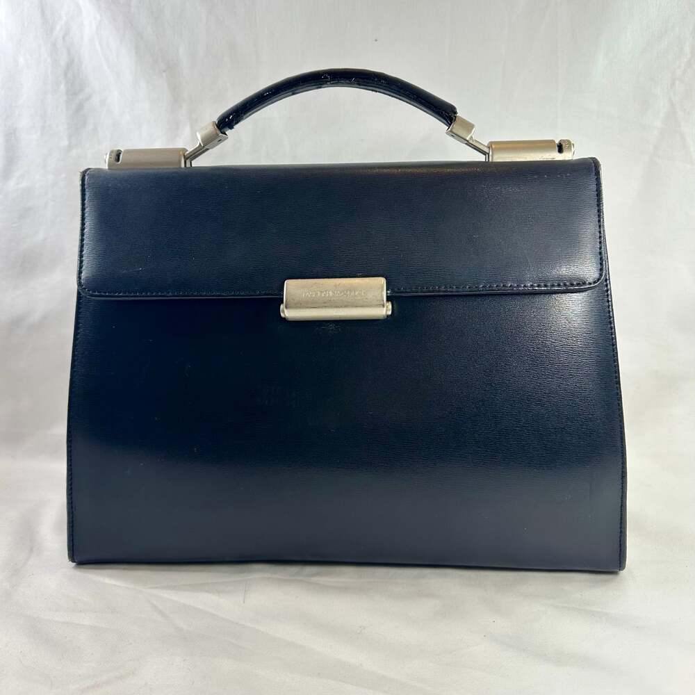 Mandarina Duck Black Leather Handbag